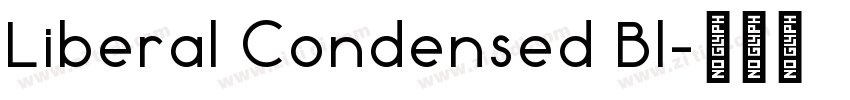 Liberal Condensed Bl字体转换